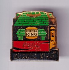 RARE PINS PIN'S .. COCA COLA COKE RESTAURANT BURGER KING FRANCE HAMBURGER 7 ~22