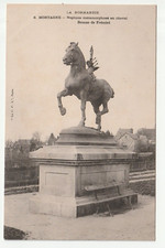 MORTAGNE - Orne - CPA 61 - Neptune métamorphosé en Cheval - Bronze de Fremiet