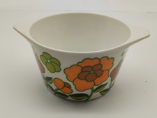 Bol à Oreilles Vintage Mélaminé Tefal  Décor Floral Collection Vaisselle