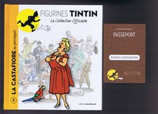 LIVRET FIGURINES TINTIN n °5 + PASSEPORT  LA CASTAFIORE au perroquet  MOULINSART