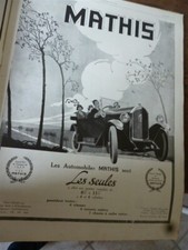 MATHIS 6 à 11 HP 4 et 6 cyl