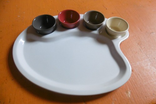Palette peinture porcelaine - peinture, en