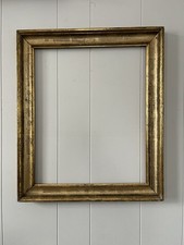 Cadre Ancien Bois Doré Format 8F 46x38cm XIXème French Frame