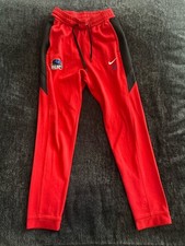 Red Nike Cuffed Joggers With