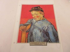 FICHE REPRODUCTION TABLEAU Vincent VAN GOGH PORTRAIT de Camille ROULIN 1888