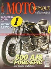MOTO D'EPOQUE 18 AJS 500 E95 YAMAHA TZ 350 SUZUKI T500 MONTESA 247 BERGAMONTI