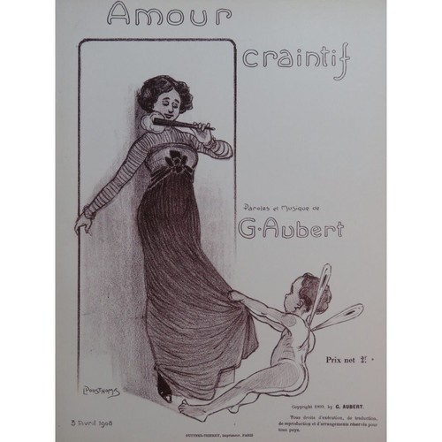 Aubert gaston amour craintif - gaston,