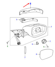 Coque de rétroviseur avant