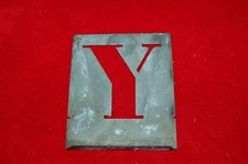 POCHOIR lettre métal Y / Garage / école/ mécanicien / Loft / Atelier / 