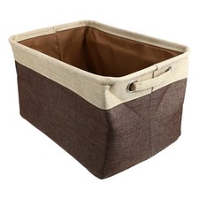  Panier Rangement Pliable Paniers De Tissés Organisateur Stockage À Domicile