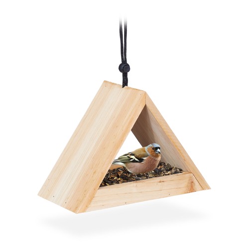 Mangeoire oiseaux bois - mangeoire,