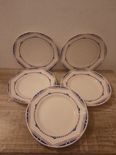 5 assiettes plates vintage