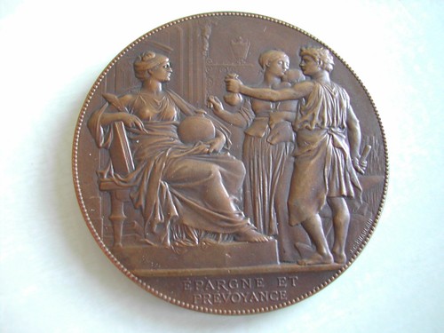 Médaille bronze 58mm caisse - bronze,