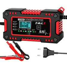 Chargeur, Booster Batterie 12V/6A Pour Voiture/Moto/SUV