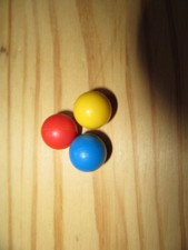 3 BILLES POUR JEUX de societe vintage MB MARGOT L'ESCARGOT ou PIEGES