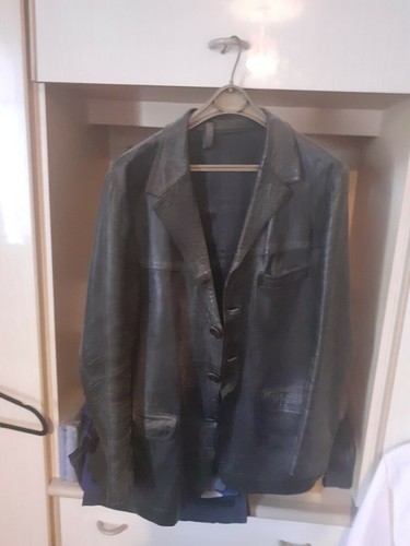 Veste cuir homme - cuir,