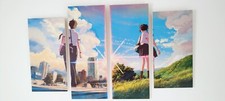 Peinture sur toile Tryptique Your Name manga picture on canvas