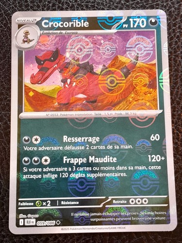 Carte pokemon crocorible