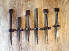 ANCIEN 6 ENCLUME FAUCHEUR FER FORGé FAUX