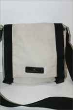 CALVIN KLEIN Petite Pochette Homme Toile Ecru Bandoulière TBE