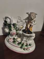 Porcelaine 19em Allemande Angelot Chérubin