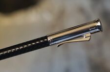 MAGNIFIQUE STYLO ROLLER GRAF VON FABER-CASTELL GUILLOCHE CHEVRONS - PL. PLATINE