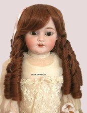 Perruque Jumeau® poupée ancienne Française, Allemande XIXème-Tête39/41cm (16")