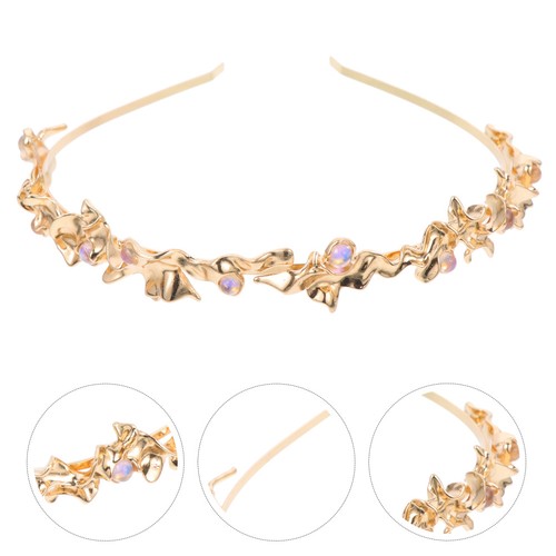 Coiffe métal brillant - en,