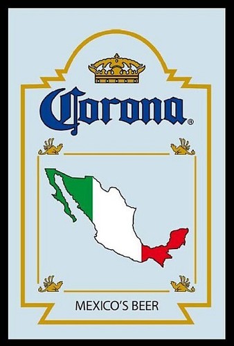 Miroir bière corona - bière,