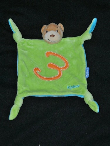 Peluche doudou ours - plat, kaloo