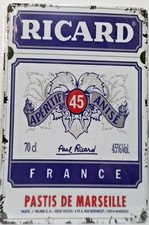 PLAQUE METAL VINTAGE 20X30