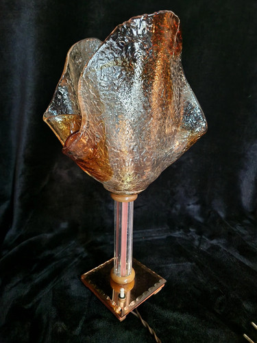 Lampe vintage verre murano - verre,