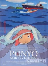 PONYO - GHIBLI / MIYAZAKI - ORIGINAL LARGE FRENCH MOVIE POSTER