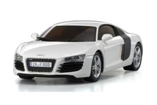 KYOSHO Dnano DNX507W AUTO SCALE CHASSIS TYPE MM AUDI R8 2006 BLANCHE 1/43