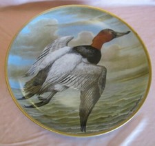 Assiette décoration en porcelaine de Franklin Les Oiseaux Aquatique Du Monde N°3