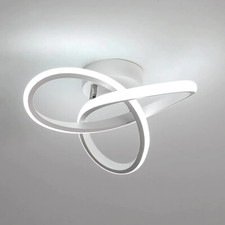 Plafonnier LED Moderne 22W Lampe De Plafond Blanc Froid 6500K Fleur Chambre 24cm