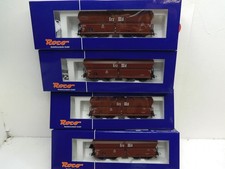 HO 1/87 LOT ROCO WAGONS MARCHANDISES 66019