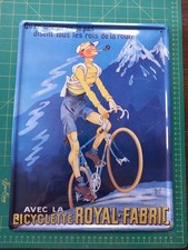 Plaque métal Bicyclette Royal-Fabric 40x30 cm