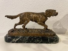 Sculpture En Bronze, Chien De