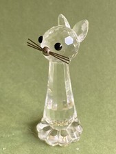 SWAROVSKI Figurine 183274 Chat 5 Cm. en Parfait Etat