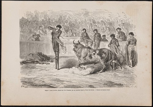 1867 corrida échasses - à,