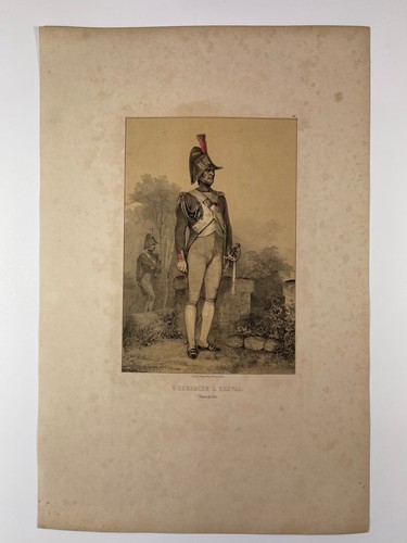 Gravure rehaussée charlet - rehaussée,