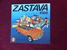 catalogue prospectus automobile : ZASTAVA 1100