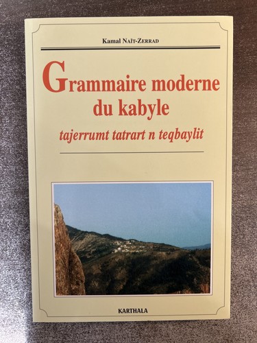 Grammaire moderne kabyle - moderne,
