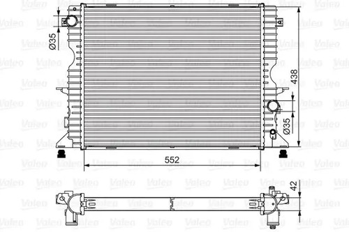 Radiateur eau grille - grille, de