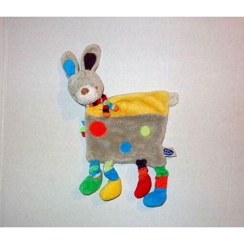 Doudou lapin coton tissus - lapin,