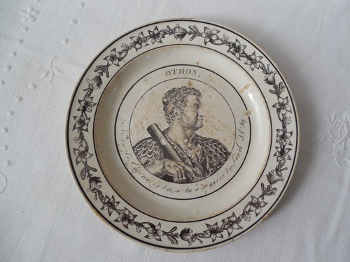 Ancienne assiette faience - assiette, en