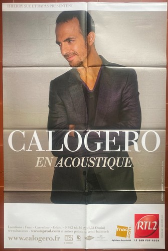 Affiche concert calogero - calogero, en