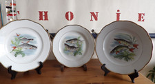 Berry haute porcelaine 3 assiettes à poisson D: 24 cm