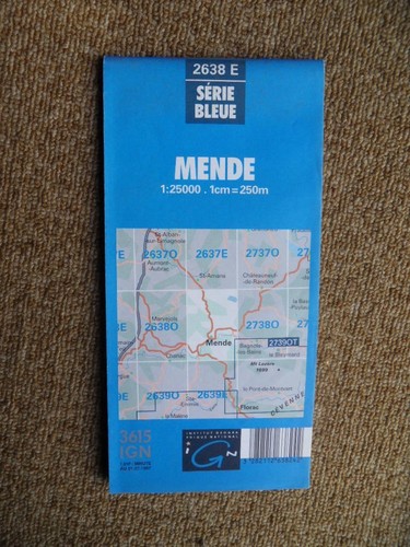 525 carte ign série bleue - carte,